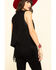 Image #2 - Vocal Women's Studded Fringe Vest , Black, hi-res