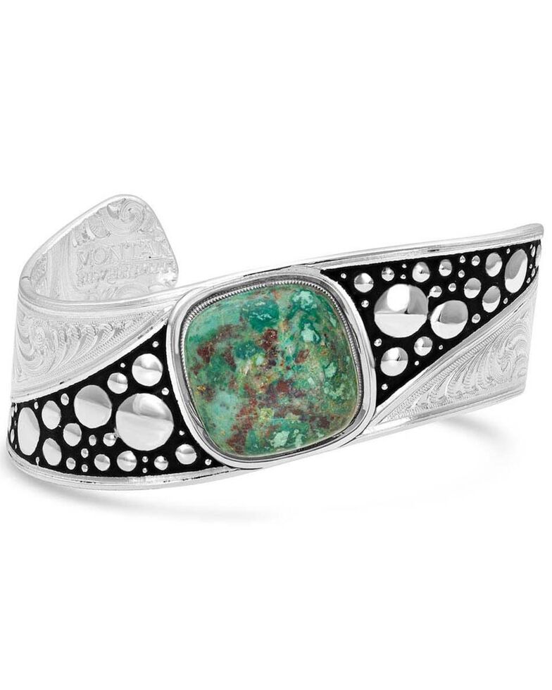 Montana Silversmiths Make Some Waves Turquoise Cuff Bracelet, Silver, hi-res