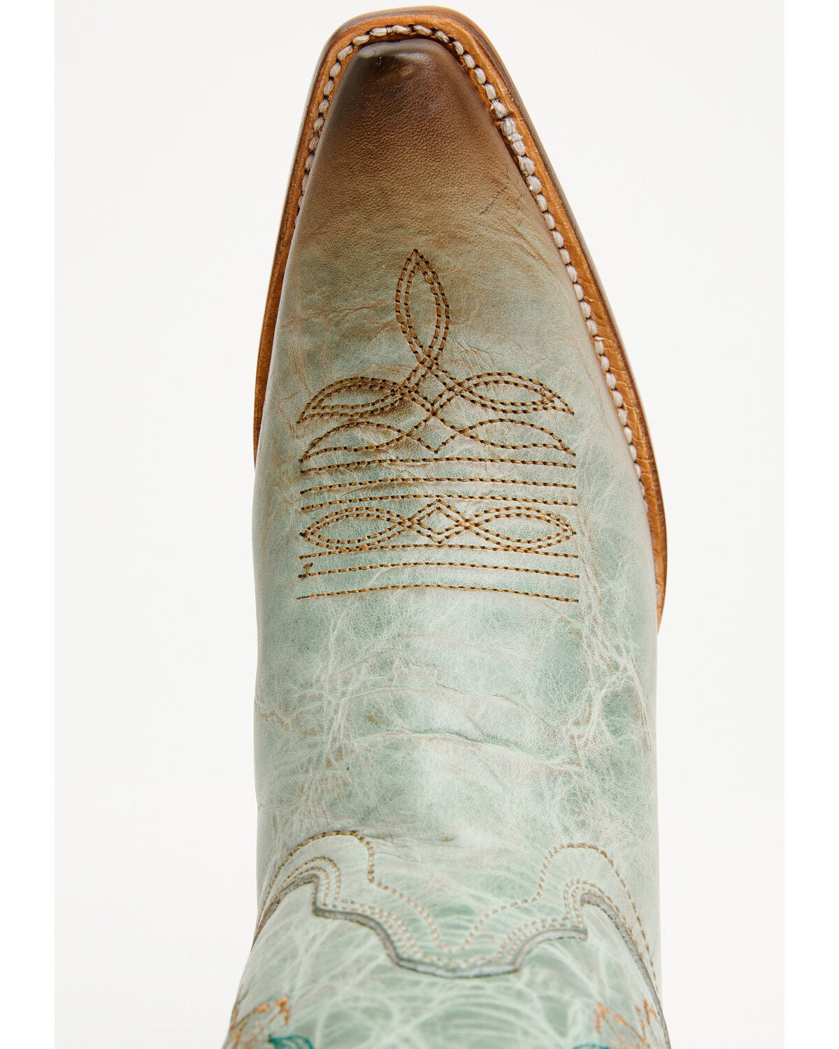 Image #6 - Corral Women's Floral Embroidered Tall Western Boots - Snit Toe, Mint, hi-res