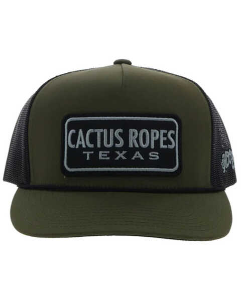 Image #3 - Hooey Men's Cactus Ropes Trucker Cap, Olive, hi-res
