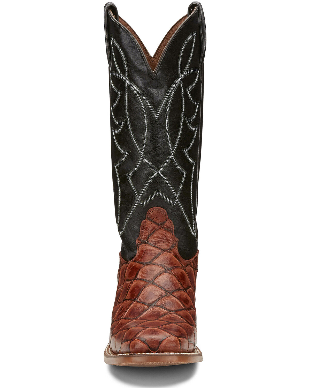Image #5 - Nocona Men's Go Round Cognac Western Boots - Square Toe, Brown, hi-res