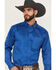 Image #2 - Ariat Men's Team Logo Twill Solid Long Sleeve Button-Down Western Shirt, Royal Blue, hi-res