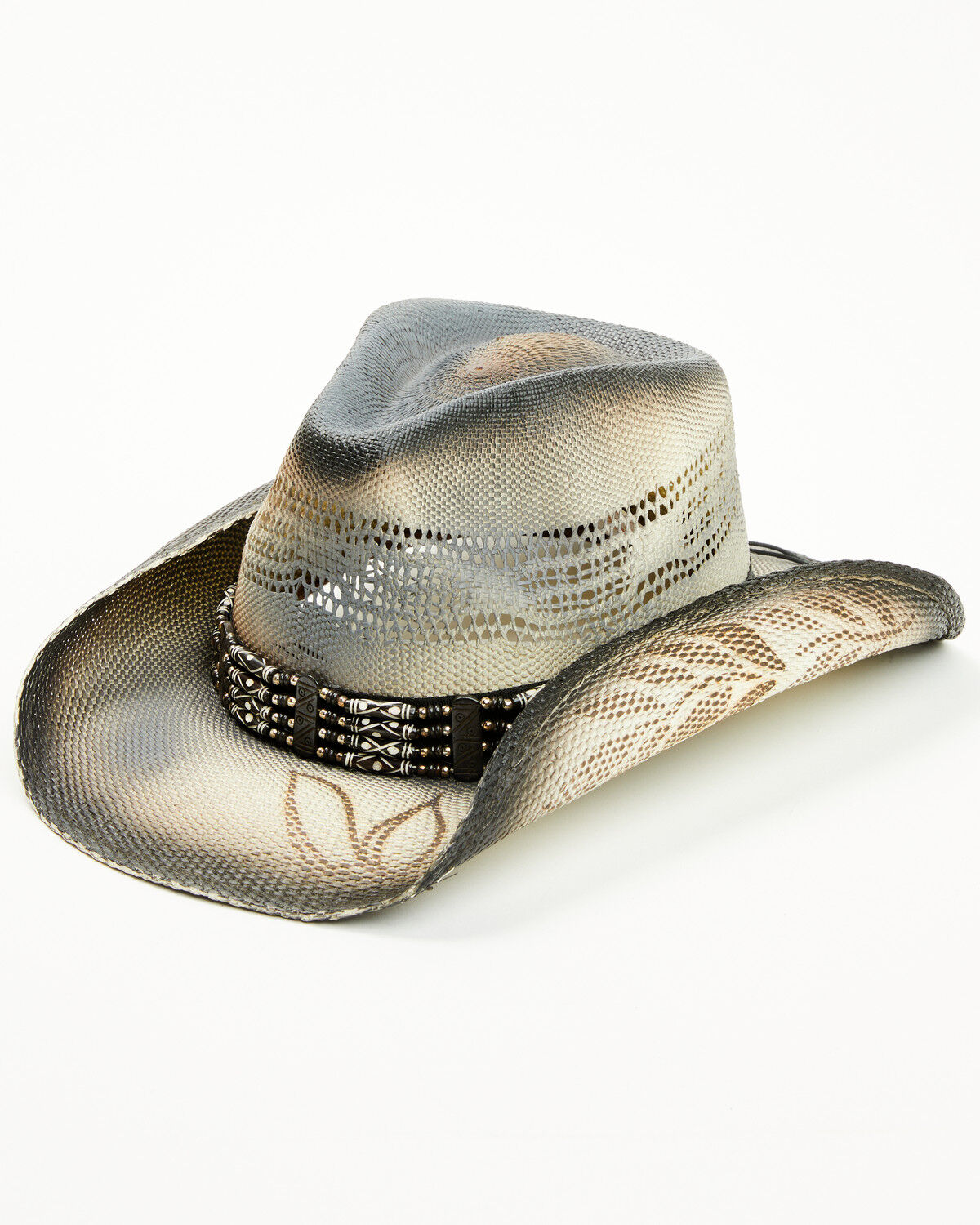 Image #1 - Shyanne Women's Native Born Straw Cowboy Hat, Silver, hi-res