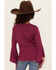 Image #4 - Shyanne Girls' Bell Sleeve Ruched Side Top, Fuchsia, hi-res