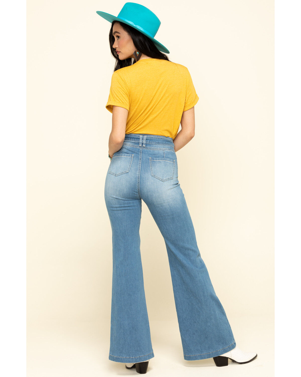 Flying Tomato Women's Denim Tie Front