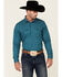 Image #1 - Cody James Men's Direction Southwestern Stripe Long Sleeve Snap Western Shirt , Blue, hi-res