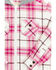 Shyanne Toddler Girls' Plaid Print Long Sleeve Flannel Shacket, Ivory, hi-res