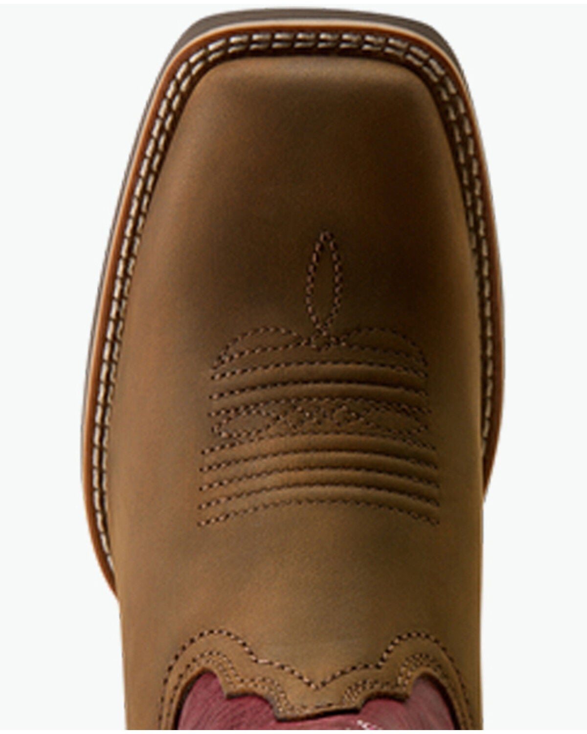 Image #4 - Ariat Women's Hybrid Ranchwork Performance Western Boots - Broad Square Toe, Brown, hi-res
