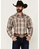 Image #1 - Stetson Men's Plaid Print Long Sleeve Snap Western Shirt, Multi, hi-res