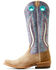 Image #2 - Ariat Women's Futurity Fort Worth Roughout Western Boots - Square Toe , Brown, hi-res