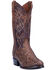 Image #1 - Dan Post Men's Manning Exotic Python Western Boots - Round Toe, Bay Apache, hi-res