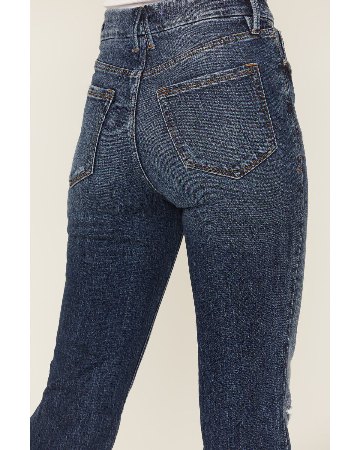 Image #4 - Good American Women's Good Classic Dark Wash High Rise Bootcut Stretch Denim Jeans, Dark Wash, hi-res