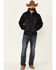Image #2 - Cinch Men's Black Camo Print Zip-Front Bonded Hooded Jacket, , hi-res