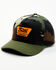 Brixton Men's Linwood Camo Baseball Cap, Olive, hi-res