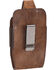 Image #3 - M & F Western Men's Faux Ostrich Cell Phone Clip-On Holder, Brown, hi-res