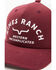 Image #2 - Kimes Ranch Men's Cantor Logo Ball Cap, Burgundy, hi-res