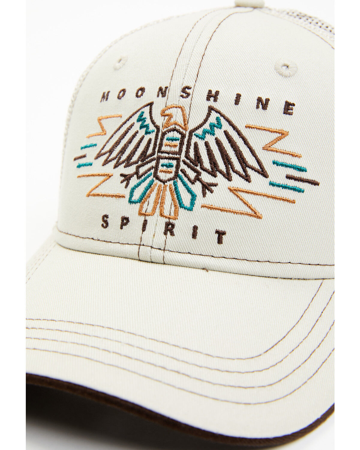 Image #2 - Moonshine Spirit Men's Embroidered Eagle Mesh-Back Ball Cap, Beige/khaki, hi-res