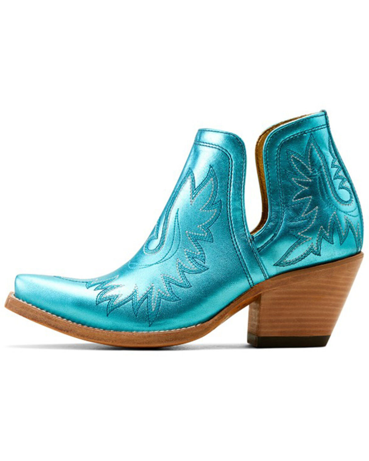 Image #2 - Ariat Women's Dixon Western Booties - Snip Toe, Blue, hi-res
