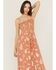 Z&L Women's Sophia Paisley Print Smocked Sleeveless Maxi Dress, Mauve, hi-res