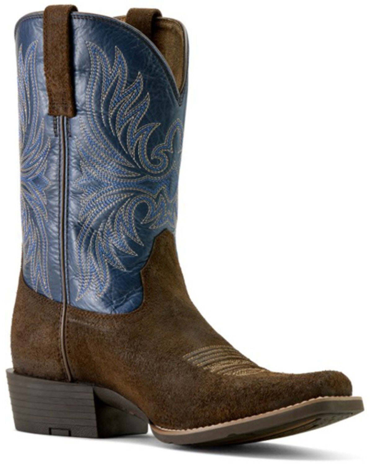 Image #1 - Ariat Men's Sport Narrow Performance Western Boots - Square Toe, Blue, hi-res