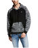 Image #1 - Ariat Men's Patriot Camo Print Hooded Sweatshirt - Tall, Black, hi-res