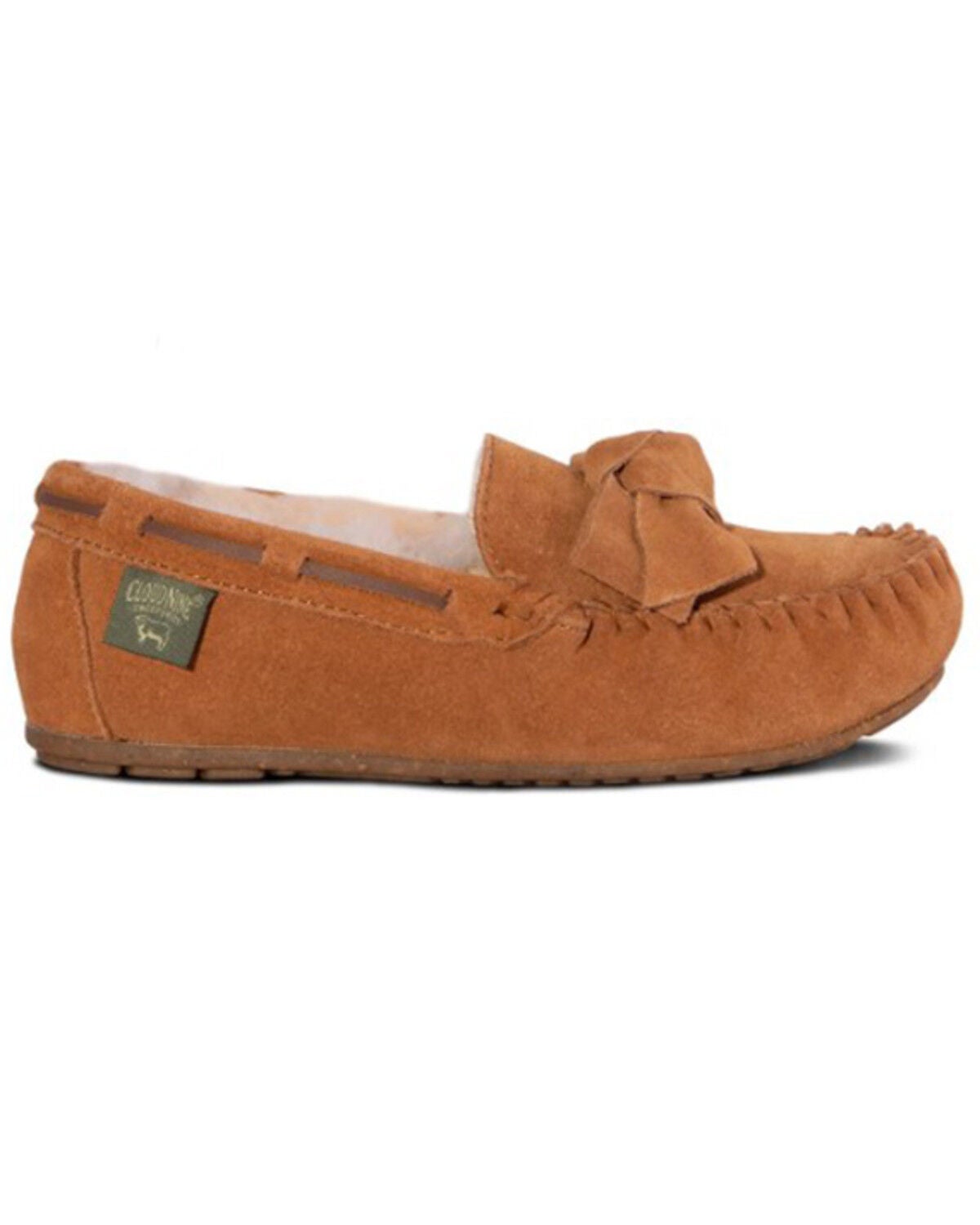 Cloud Nine Women's Scarlet Sheepskin Moccasins, Chestnut, hi-res