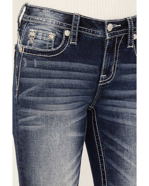 Image #4 - Miss Me Women's Mid Rise Bootcut Jeans, Dark Wash, hi-res