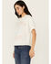 Image #2 - Youth in Revolt Women's Rhinestone Hold Your Horses Short Sleeve Graphic Tee, White, hi-res