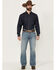 Image #1 - Ariat Men's M4 Corralitos Louis Light Wash Relaxed Bootcut Rigid Denim Jeans, Light Wash, hi-res