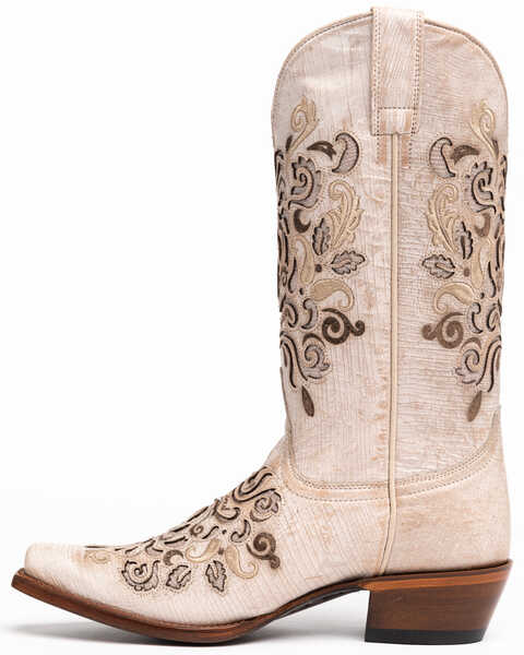Image #3 - Shyanne Women's Natalie Western Boots - Snip Toe, Ivory, hi-res