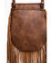 Shyanne Women's Embroidered Boot Stitch Crossbody Bag, Brown, hi-res