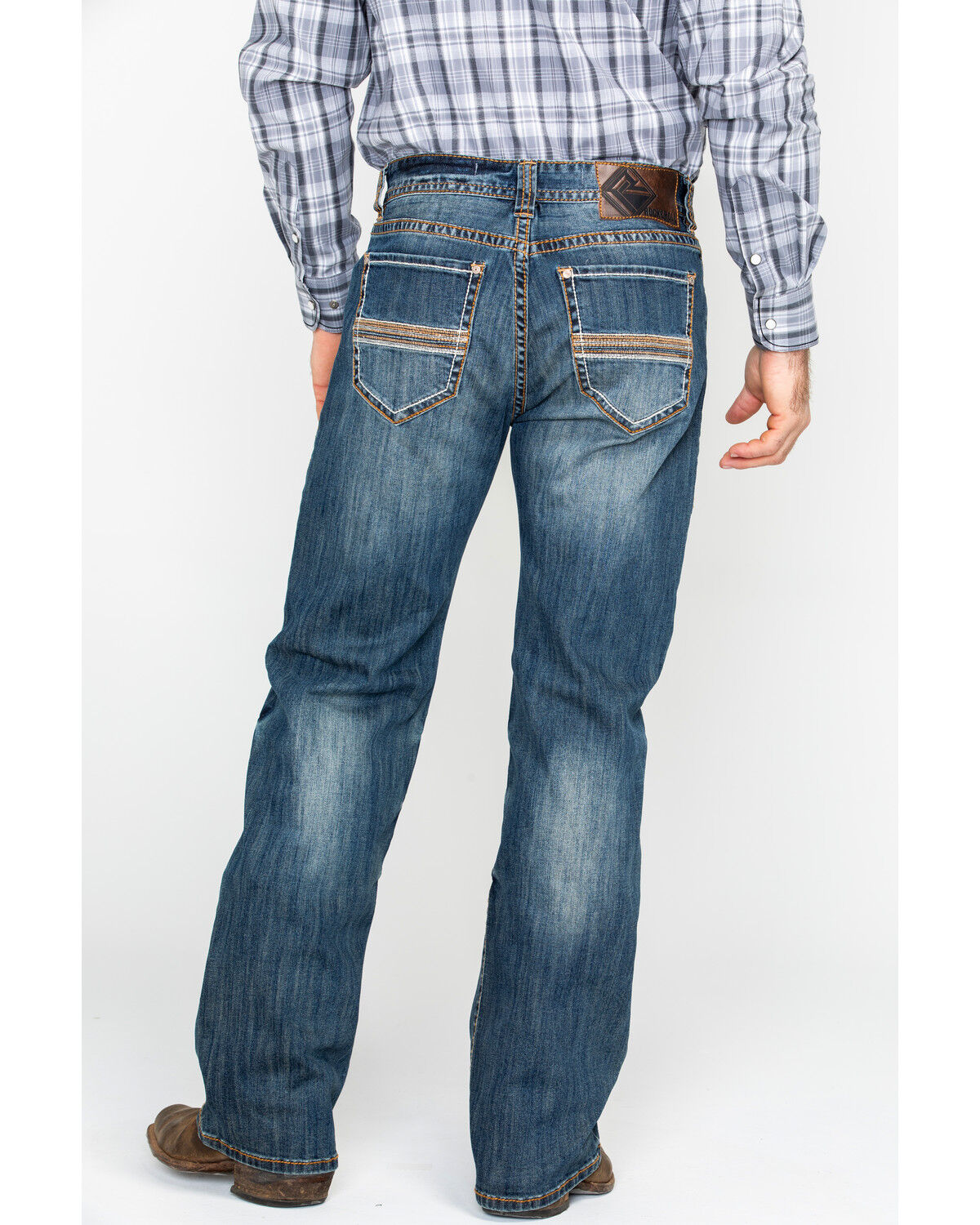 rock and roll cowboy men's jeans