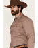 Image #2 - Cody James Men's Ramon Plaid Print Long Sleeve Snap Western Shirt - Big, Brown, hi-res