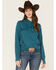 RANK 45® Women's Logo Fleece Hoodie, Aqua, hi-res