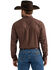 Image #3 - George Strait by Wrangler Men's Solid Long Sleeve Button-Down Stretch Western Shirt - Big, Dark Brown, hi-res
