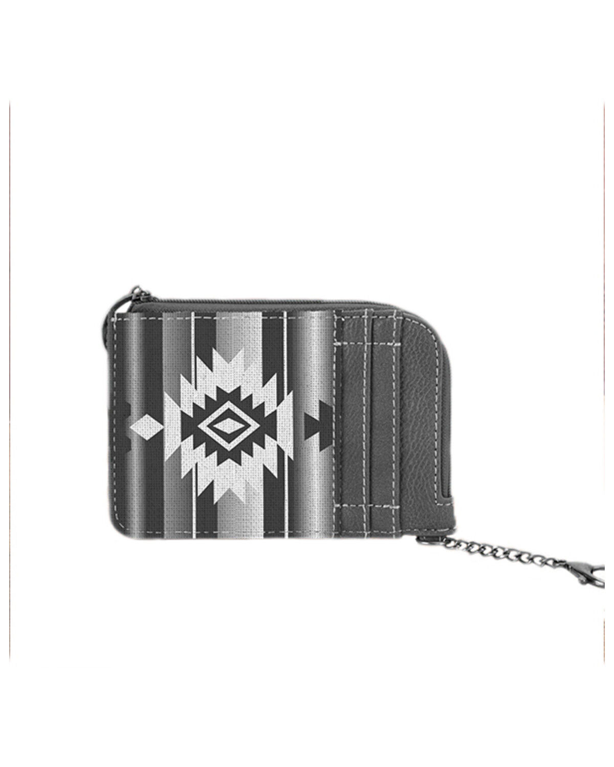 Image #1 - Wrangler Women's Southwestern Print Credit Card Wallet, Grey, hi-res