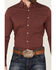 Ariat Men's Macoy Geo Print Long Sleeve Button-Down Stretch Western Shirt , Wine, hi-res
