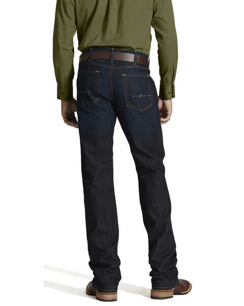 Image #1 - Ariat Men's M5 Rebar Dark Wash Low Rise Straight Work Jeans, Denim, hi-res