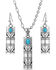 Image #1 - Montana Silversmiths Women's Western Stonehenge Buffed Jewelry Set, Silver, hi-res