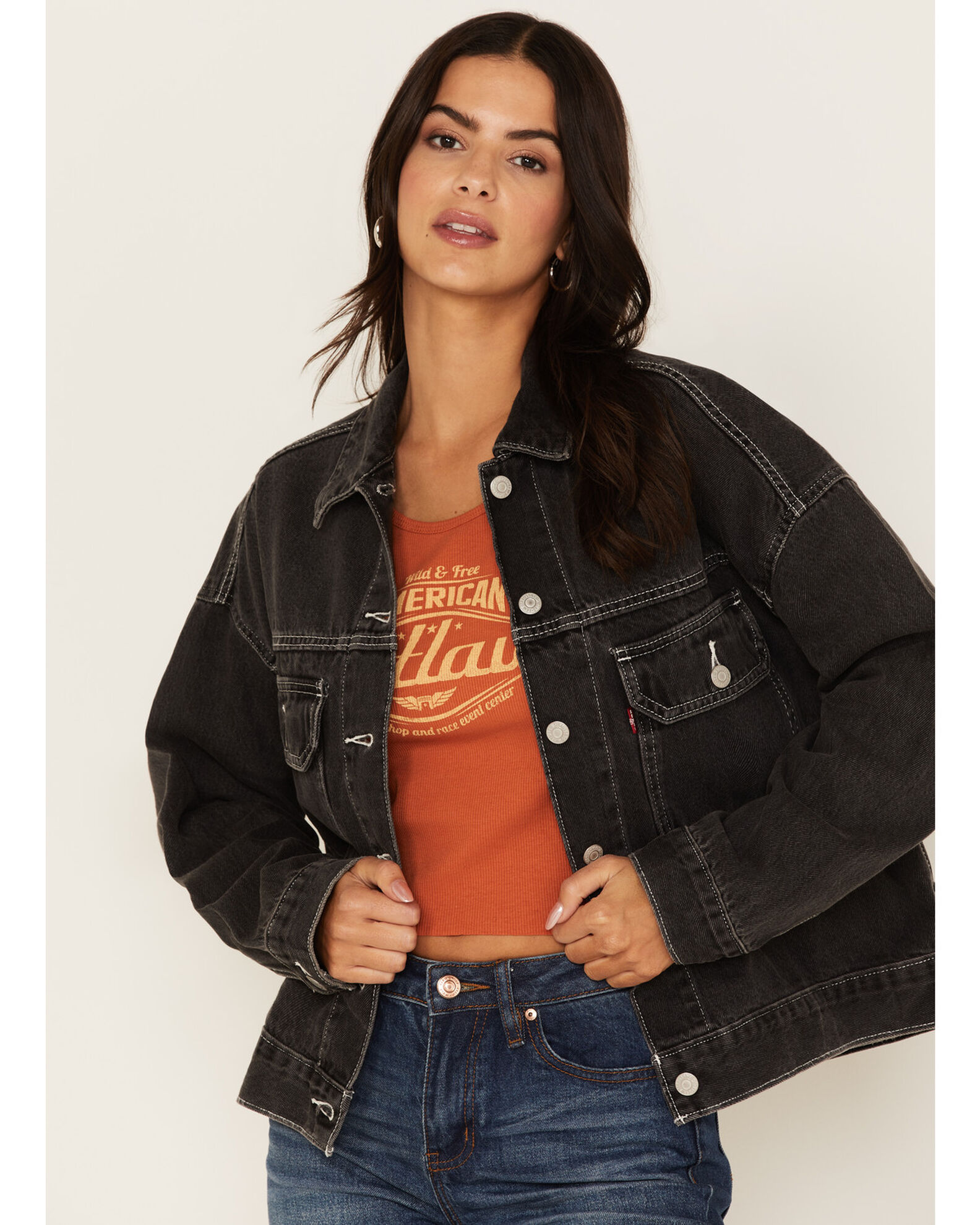 Levi s Women s Carpenter Denim Trucker Jacket Sheplers