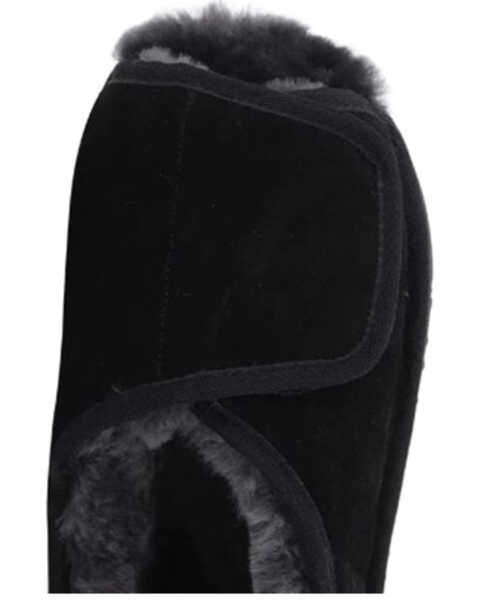 Image #6 - Lamo Footwear Women's Apma Open Toe Wrap Wide Slippers, Black, hi-res