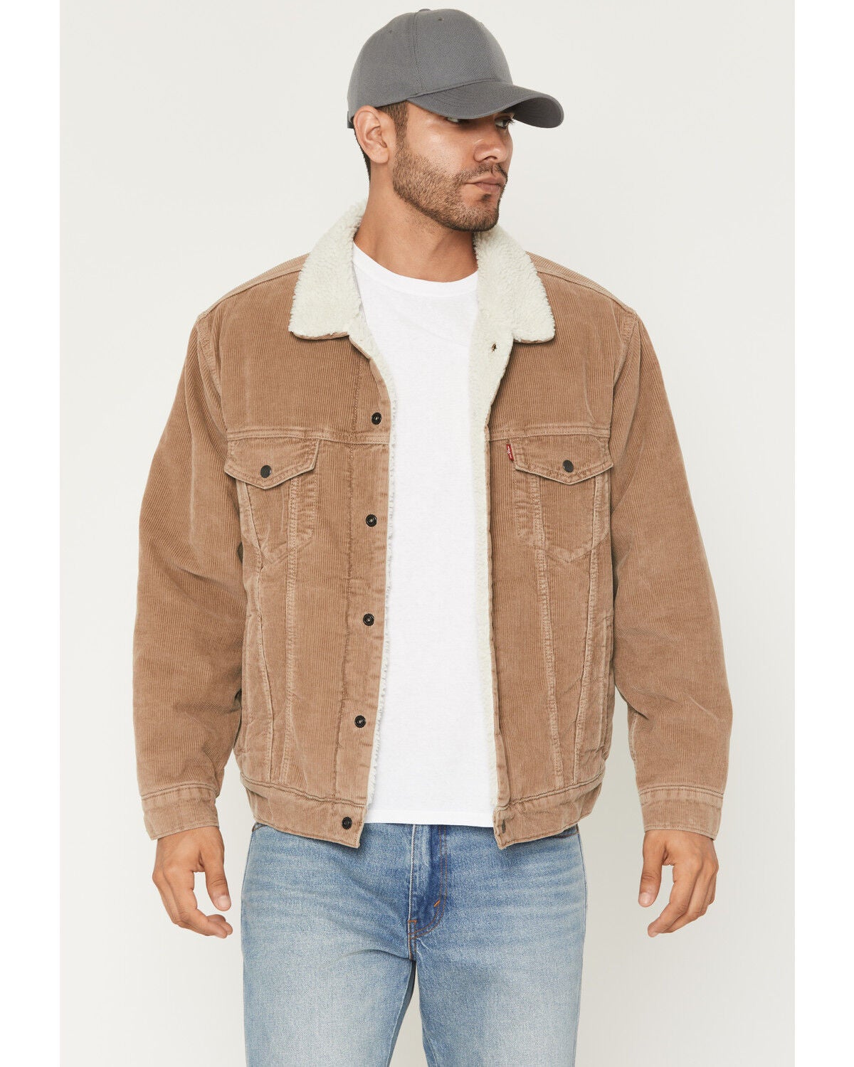 Product Name: Levi's Men's Corduroy Sherpa Lined Snap Trucker Jacket