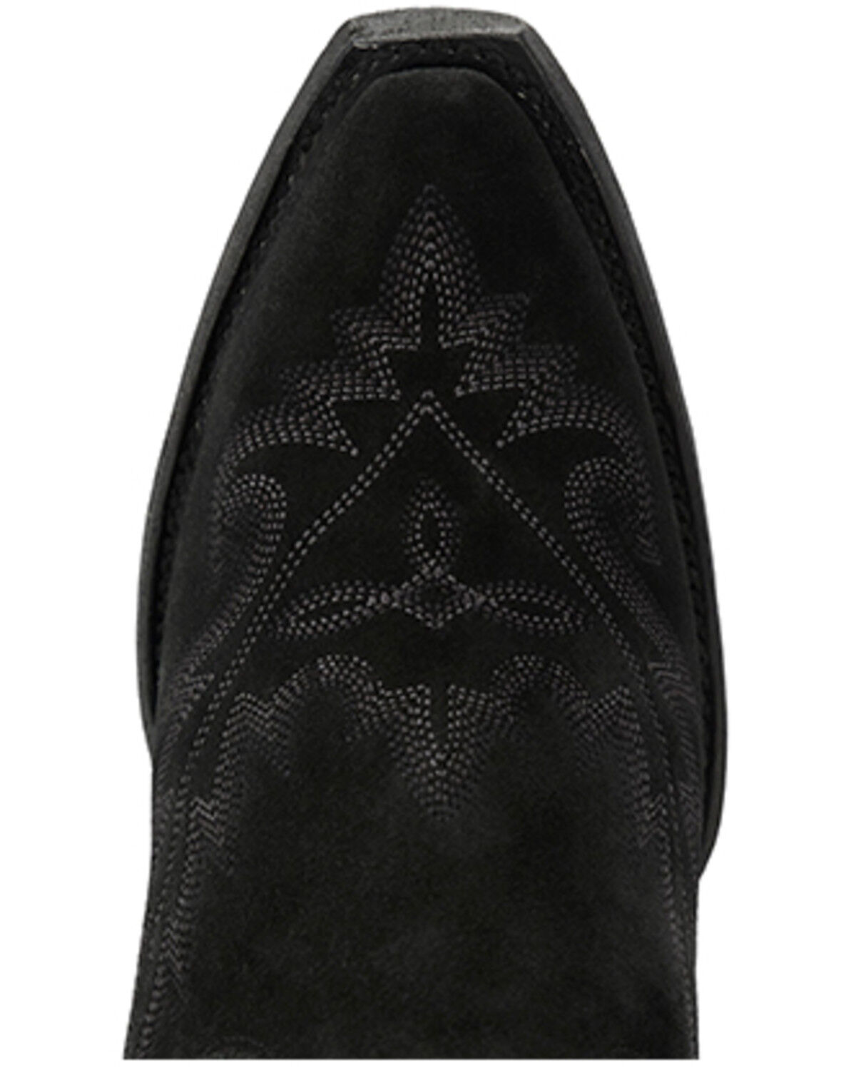 Image #6 - Lane Women's Lexington Over The Knee Suede Western Boots - Snip Toe, Black, hi-res