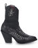 Image #2 - Corral Women's Studded Outlay Western Booties - Snip Toe, Black, hi-res