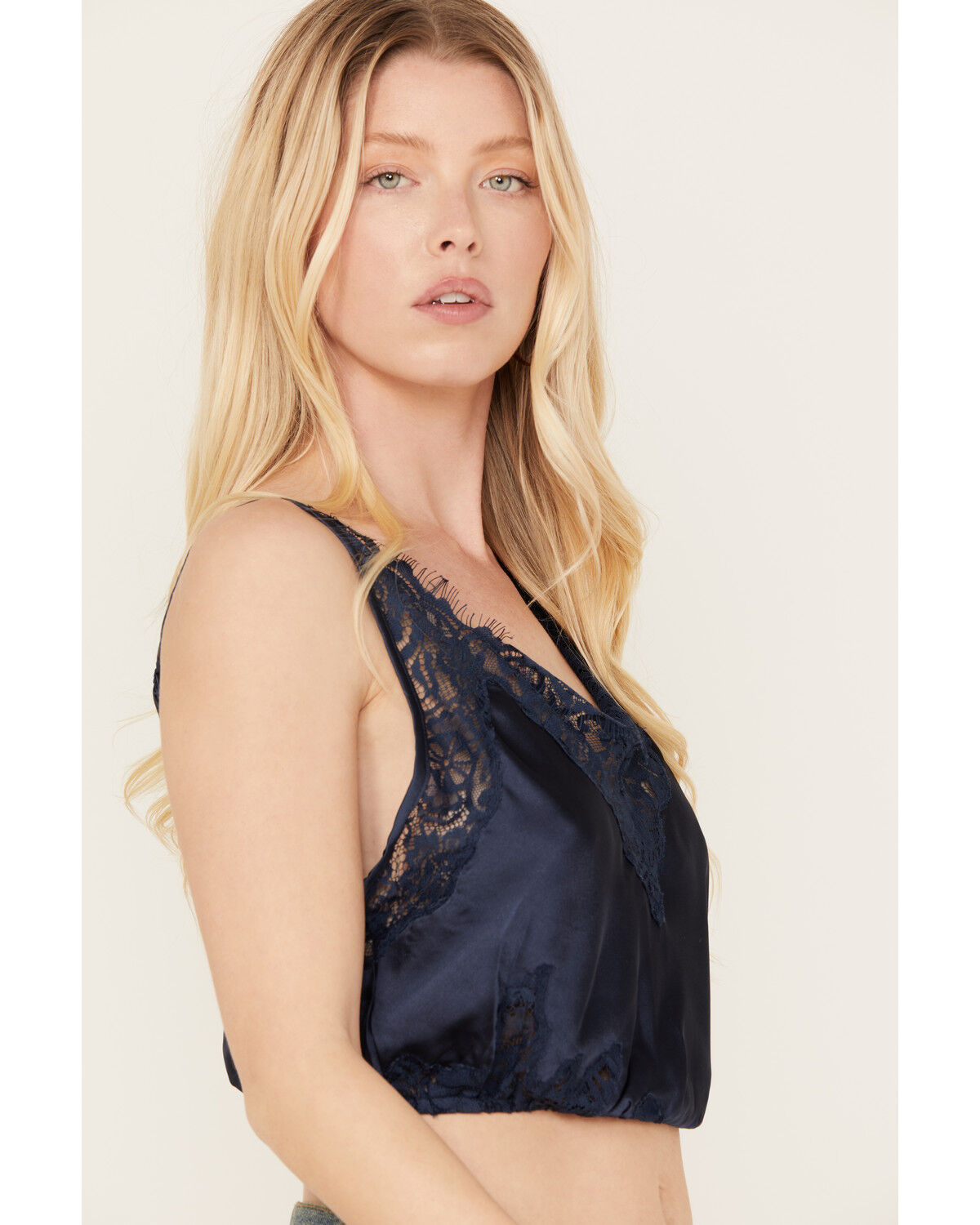 Image #2 - Free People Women's Night Out Blouson Brami, Navy, hi-res