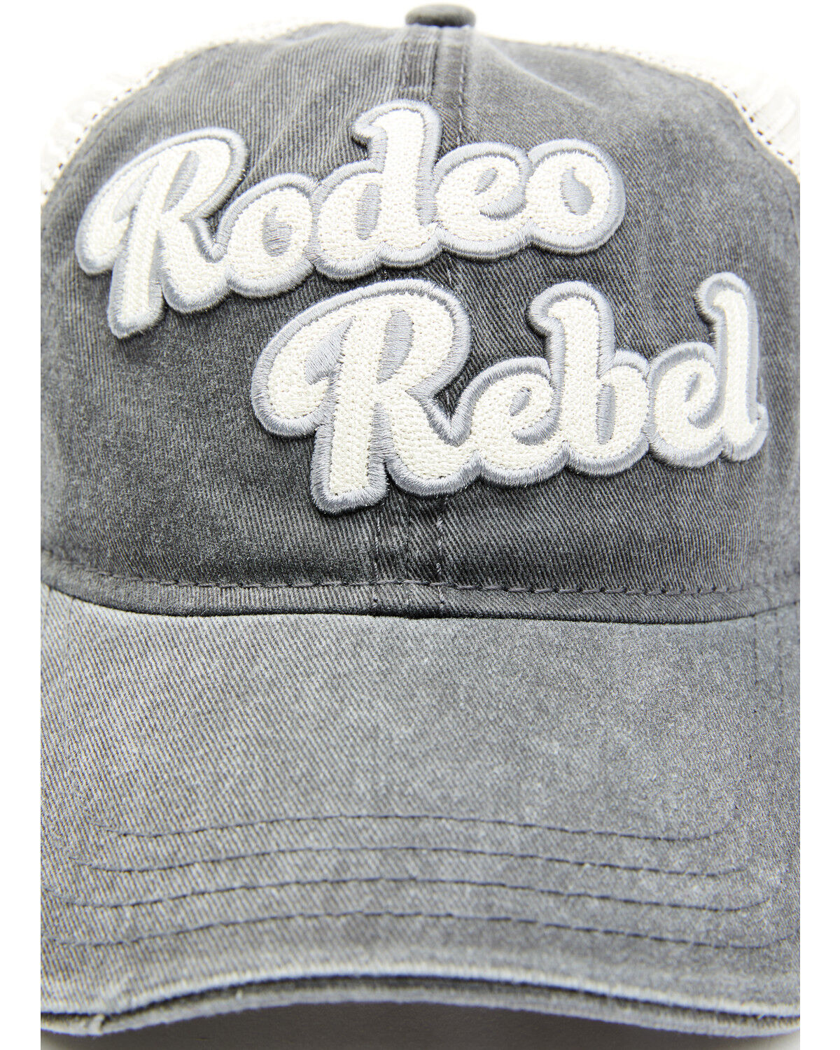 Image #2 - Idyllwind Women's Rodeo Rebel Embroidered Mesh-Back Baseball Cap, Grey, hi-res