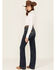 Image #3 - Ariat Women's Kimber Dark Wash High Rise Slim Trouser Stretch Denim Jeans, Dark Wash, hi-res