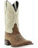 Image #1 - Botas Caborca For Liberty Black Women's Embroidered Leaf Western Boot - Broad Square Toe , Natural, hi-res