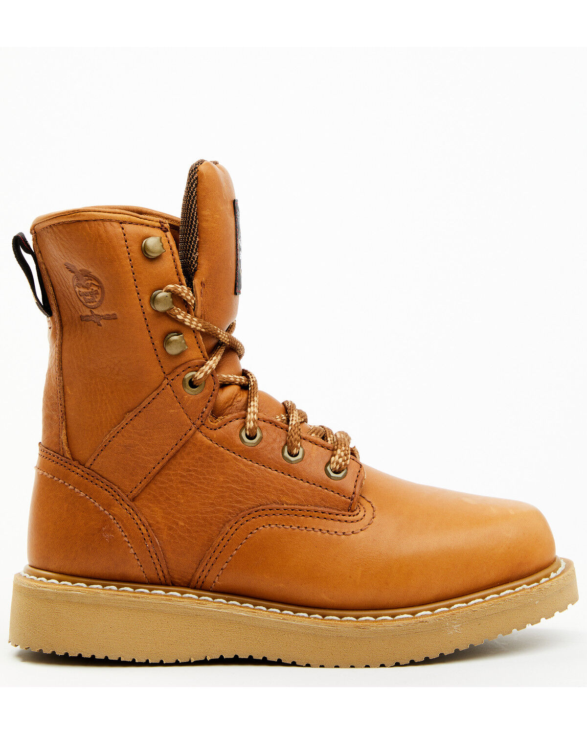 Image #3 - Georgia Boot Men's 8" Barracuda Gold Wedge Work Boots - Soft Toe, Brown, hi-res