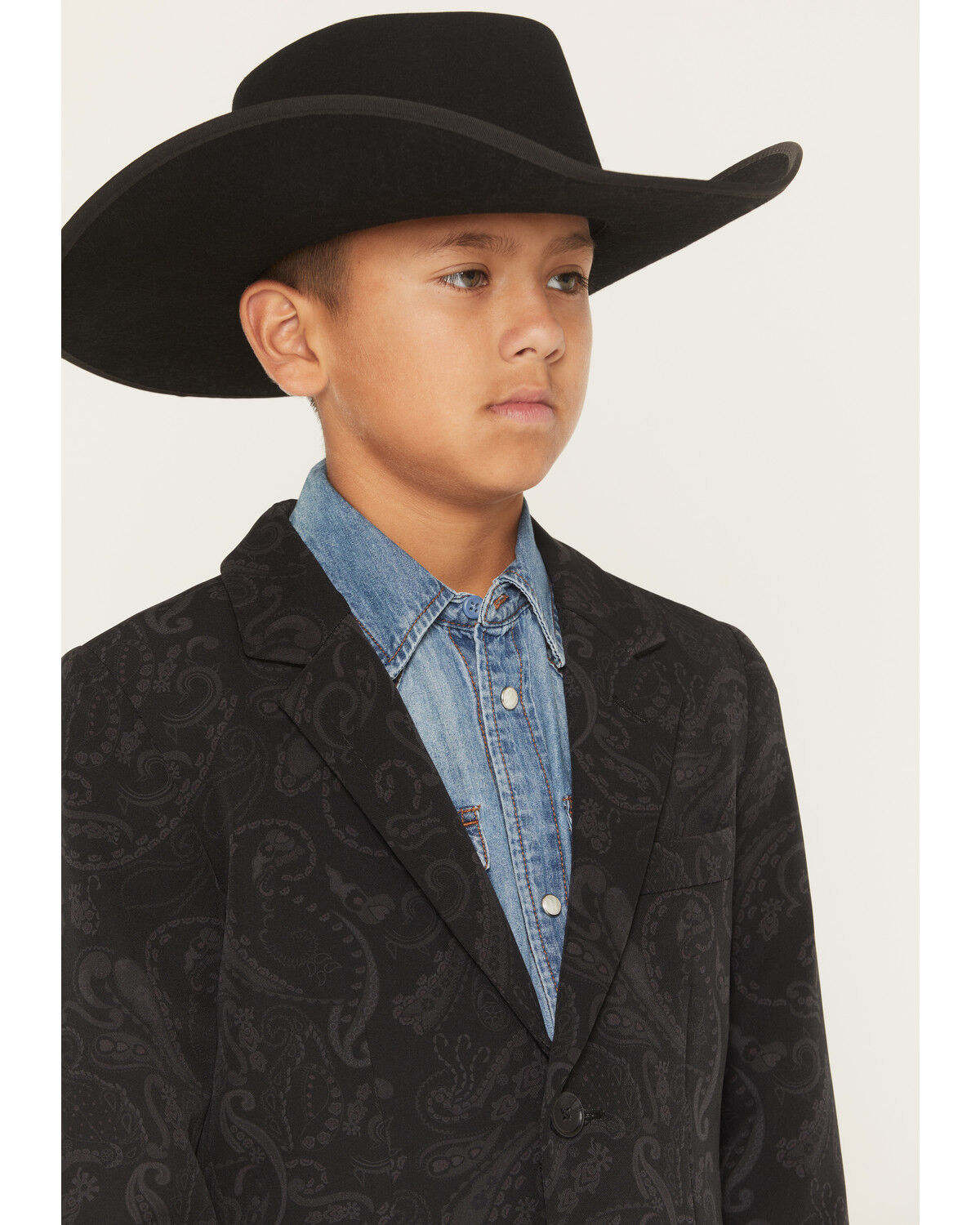 Image #2 - Rock & Roll Denim Boys' Sportcoat, Black, hi-res